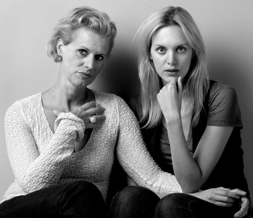 Models and their mothers Models and their mothers