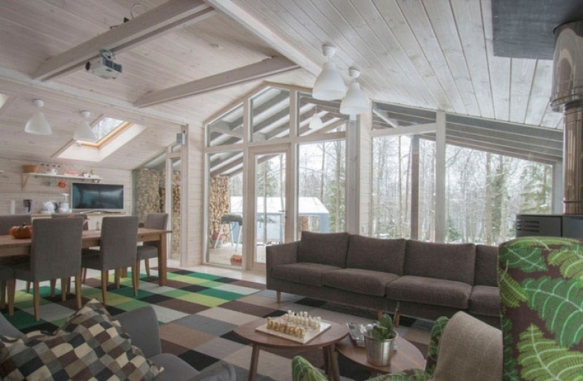 Modular house in the Moscow region, built in a week and only 4 million rubles