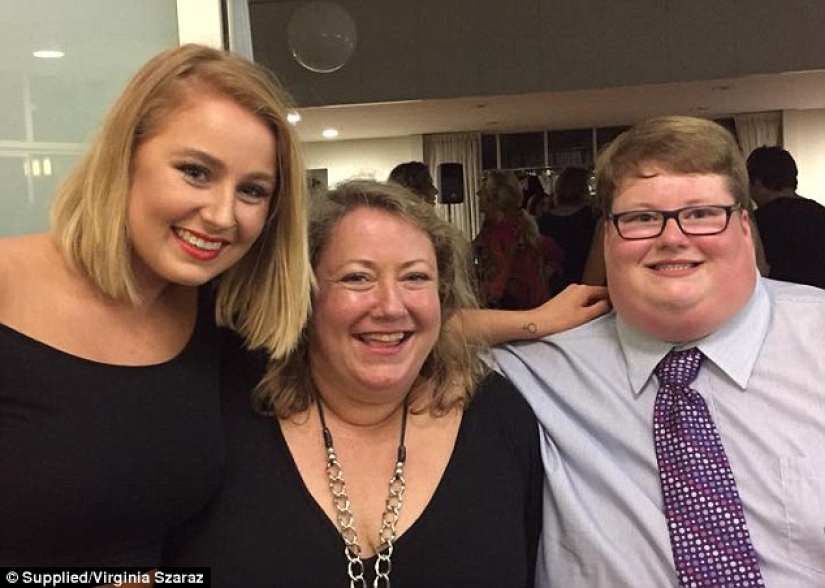 Mom has to lock the refrigerator because her 200-pound son can't stop eating