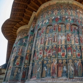 Monasteries in Romania, where amazing frescoes are not inside, but outside
