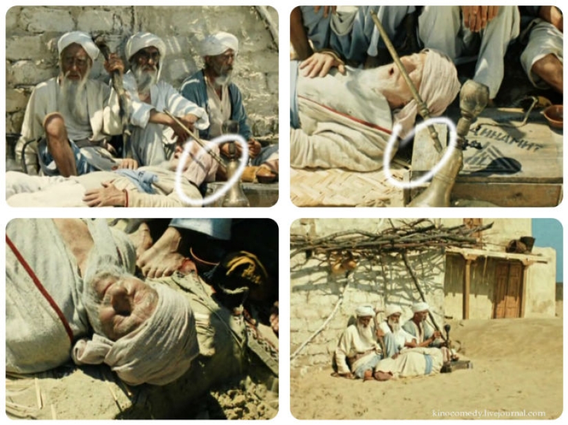 Movie clips in the film "White Sun of the Desert"