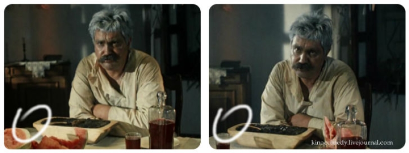 Movie clips in the film "White Sun of the Desert"