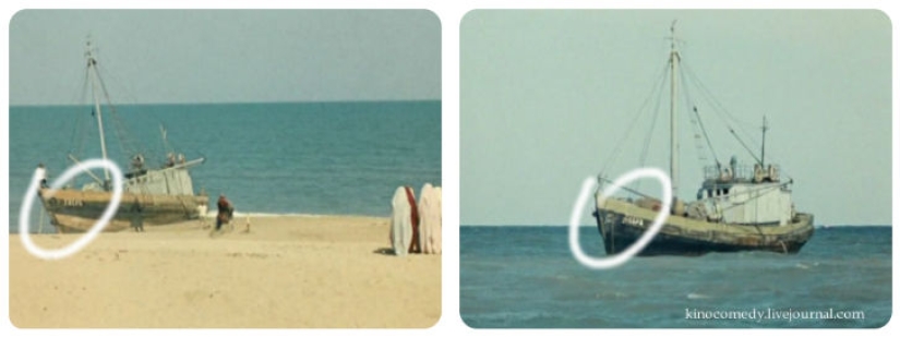 Movie clips in the film "White Sun of the Desert"