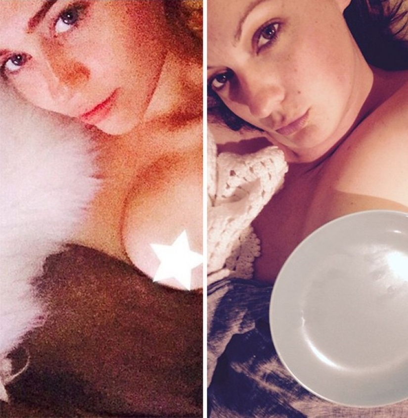 Mujer muy divertida parodia fotos de estrellas en Instagram
