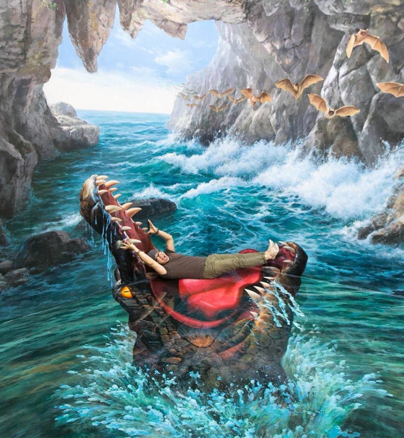 Museo con pinturas tridimensionales que te ayudarán a convertirte en una gran obra de arte Museo con pinturas tridimensionales que te ayudarán a convertirte en una gran obra de arte