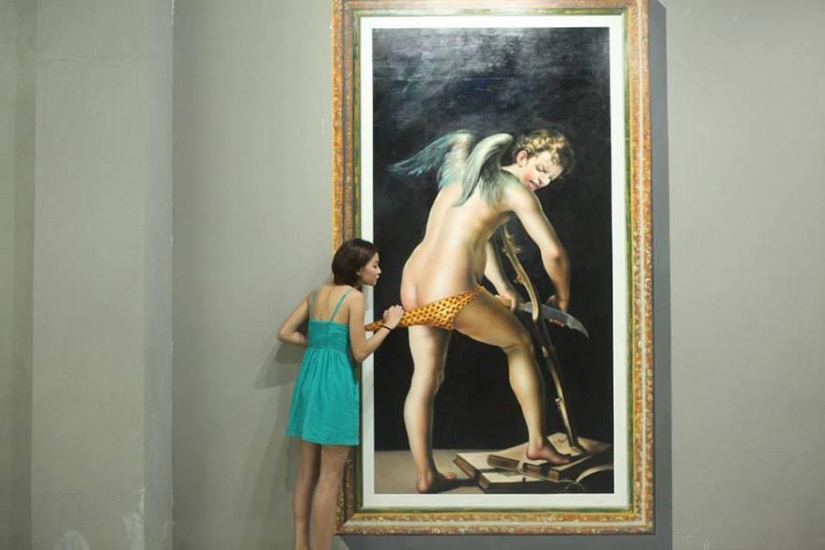 Museo con pinturas tridimensionales que te ayudarán a convertirte en una gran obra de arte Museo con pinturas tridimensionales que te ayudarán a convertirte en una gran obra de arte