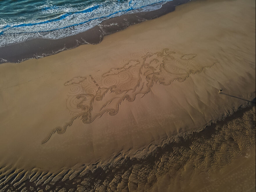 My 15 Beach Sand Drawings That Are Between 30 And 100 Meters Wide (Part2)