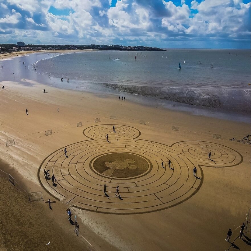 My 15 Beach Sand Drawings That Are Between 30 And 100 Meters Wide (Part2)