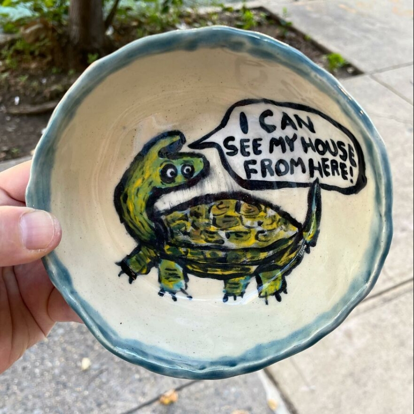 My some 10 Ceramics Pieces With An Attitude That I Upcycled From Unwanted Dishes