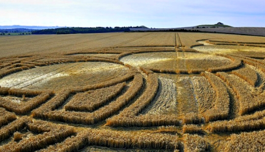 Mysterious crop circles in Wiltshire Mysterious crop circles in Wiltshire