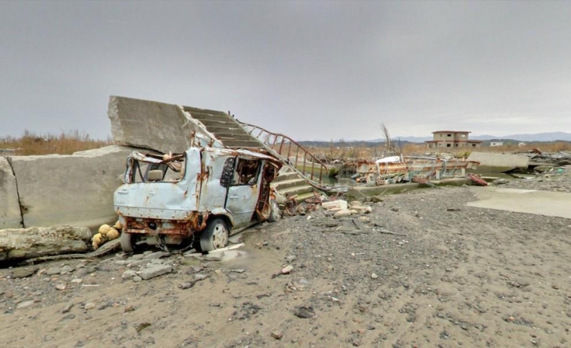 Namie ghost town in Japan