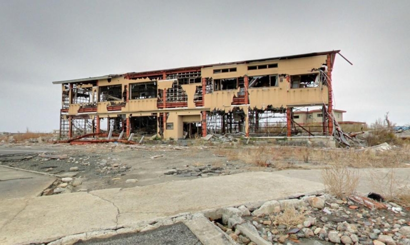 Namie ghost town in Japan