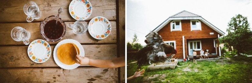 Naughty childhood in the countryside
