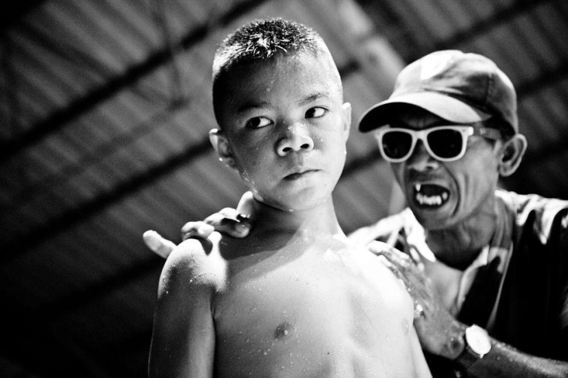 Niños boxeadores de Tailandia