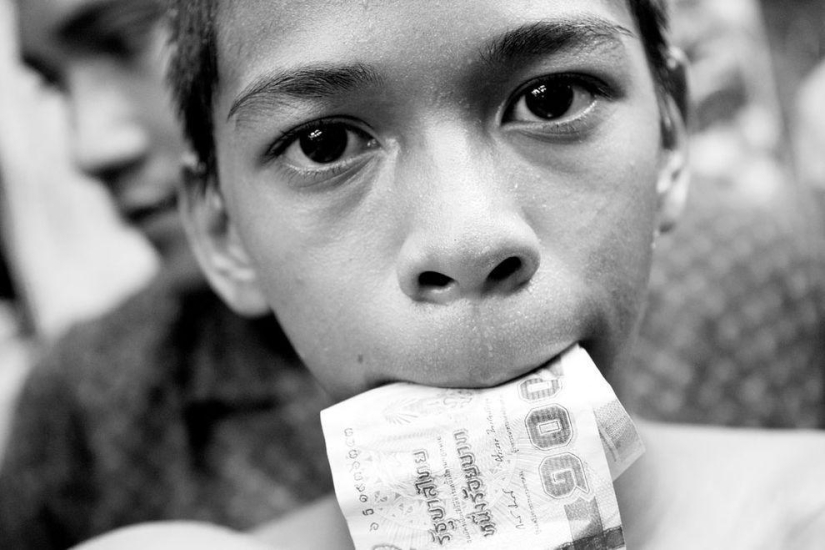 Niños boxeadores de Tailandia