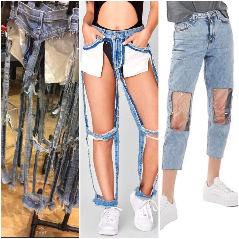 No thanks, I'm still like, I'll take a look. Weird cut clothes that people bought