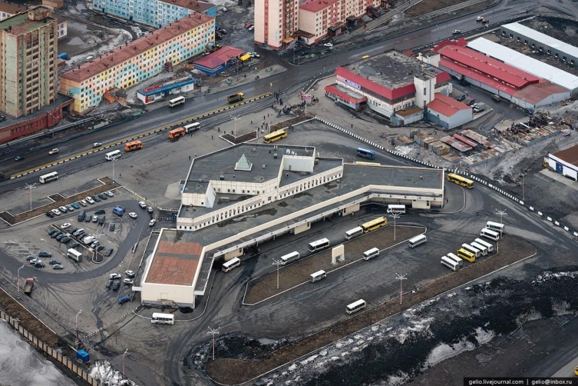 Norilsk and Dudinka from above