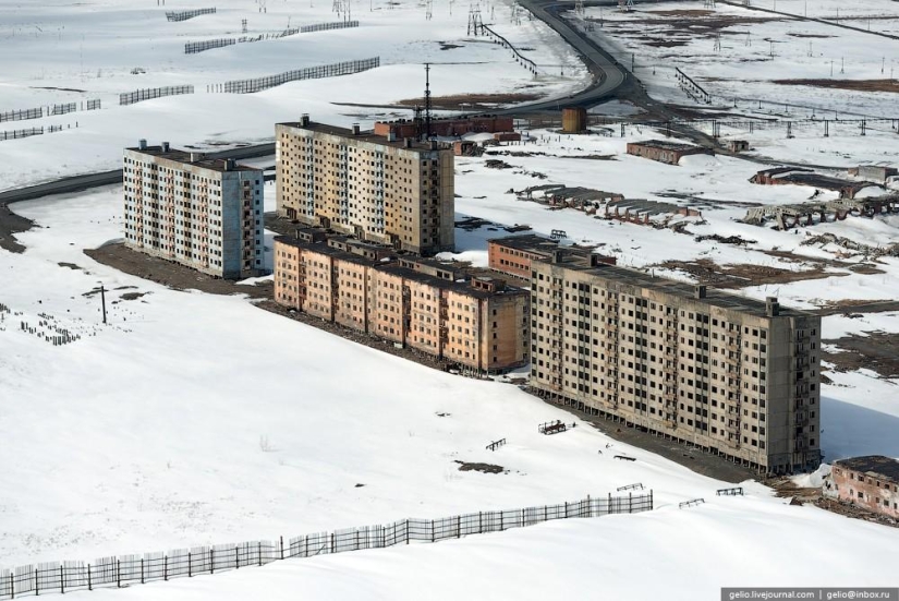 Norilsk and Dudinka from above