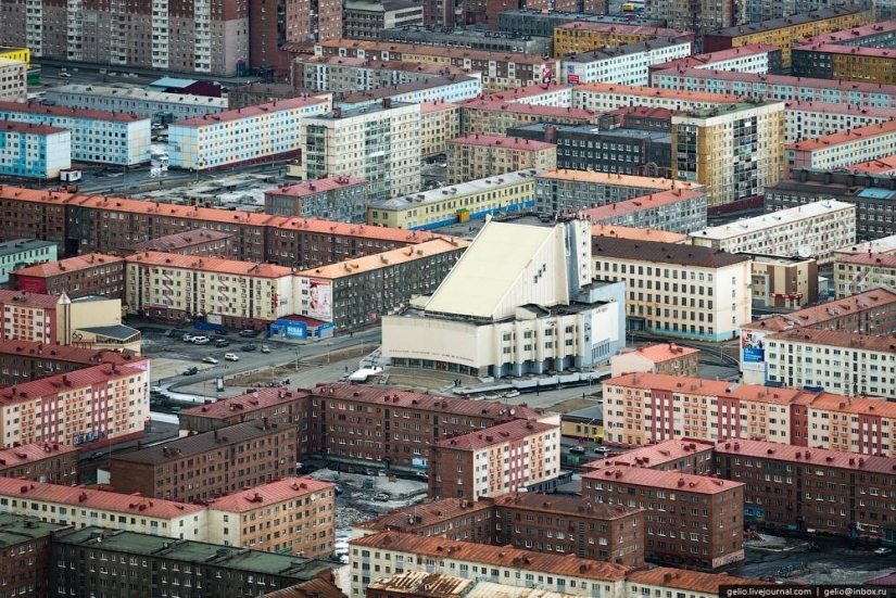 Norilsk y Dudinka desde arriba