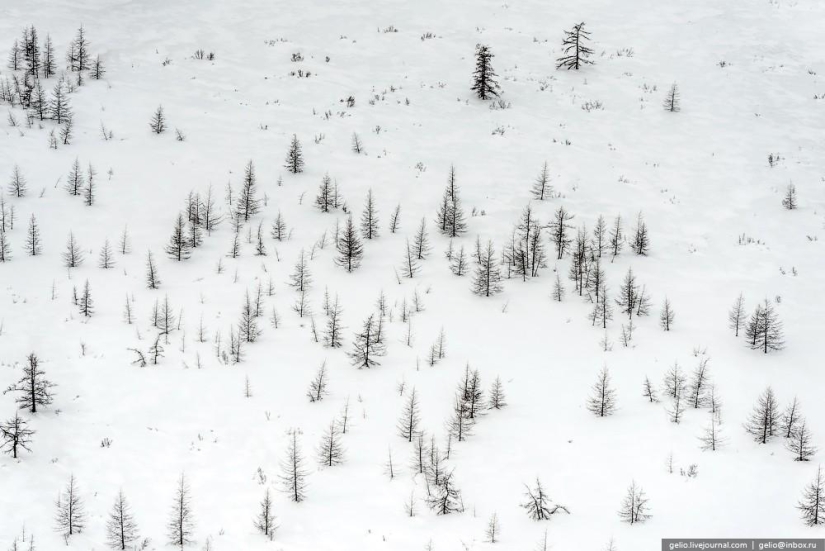 Norilsk y Dudinka desde arriba