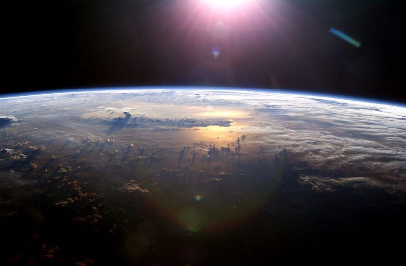 Nubes: Vista desde el espacio