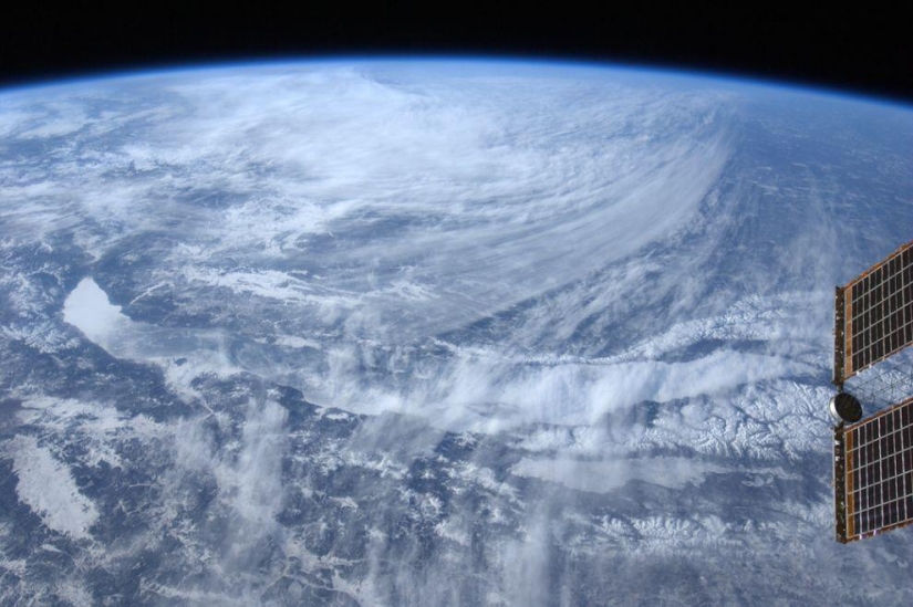 Nubes: Vista desde el espacio