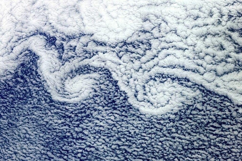 Nubes: Vista desde el espacio