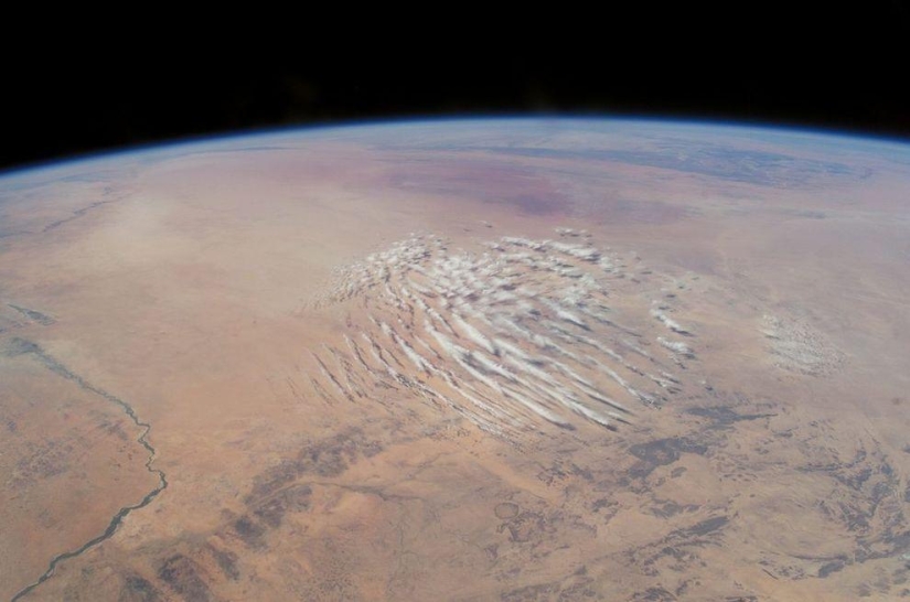 Nubes: Vista desde el espacio