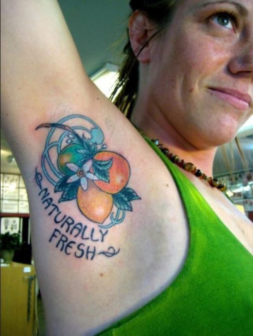 Nueva tendencia loca: tatuajes en las axilas