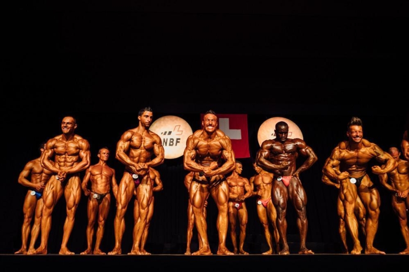 One day with jocks — how to prepare for the bodybuilding championship in a Swiss village