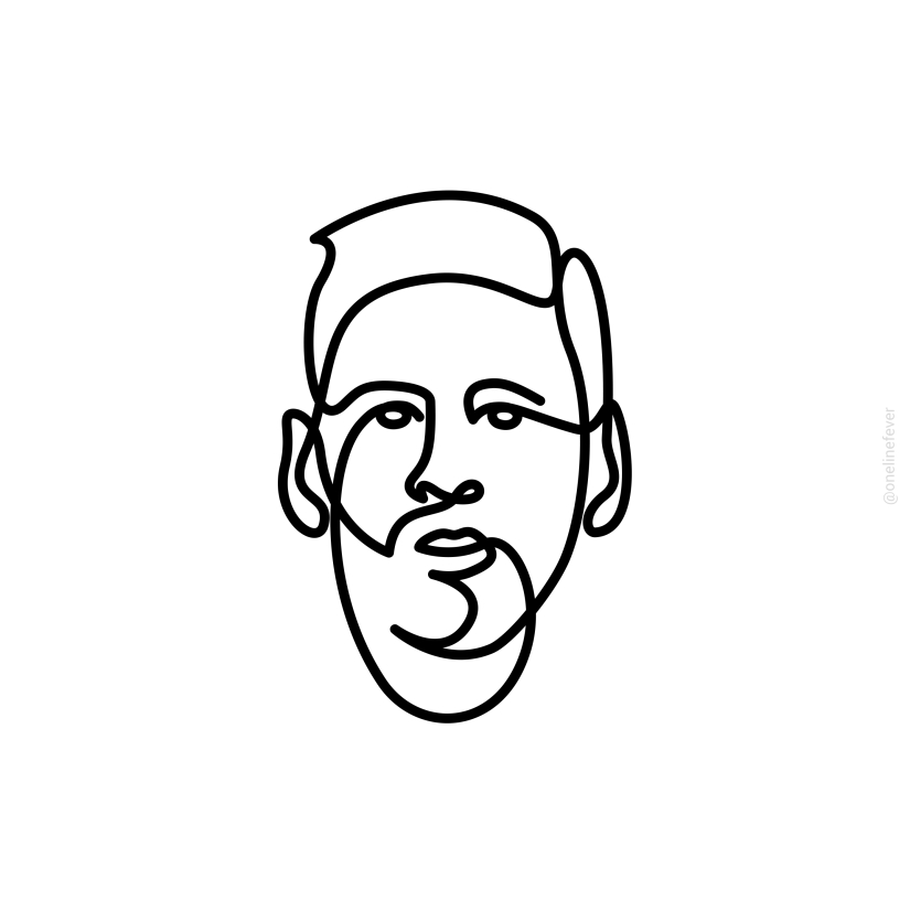 “One-Line Celebrities”: Our Simple But Challenging Single Line Portraits