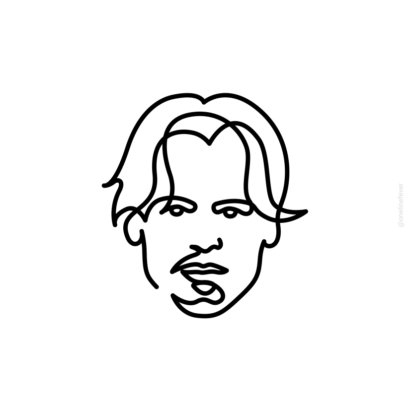 “One-Line Celebrities”: Our Simple But Challenging Single Line Portraits