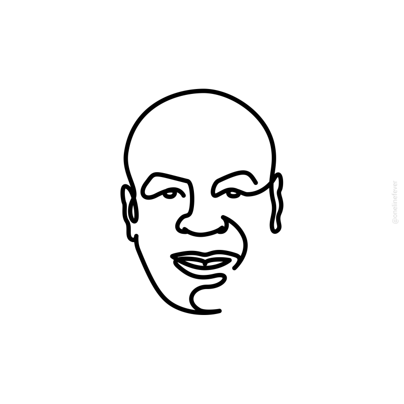 “One-Line Celebrities”: Our Simple But Challenging Single Line Portraits
