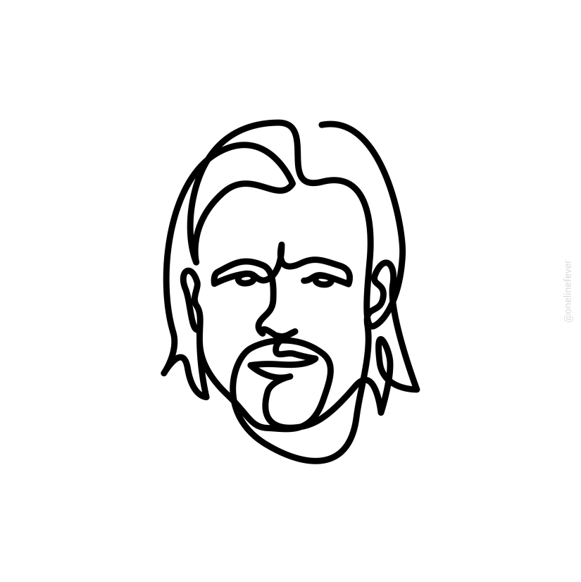 “One-Line Celebrities”: Our Simple But Challenging Single Line Portraits