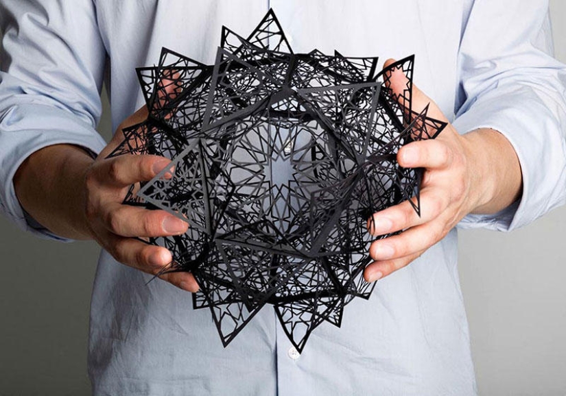 Openwork paper sculptures by Christina Kim