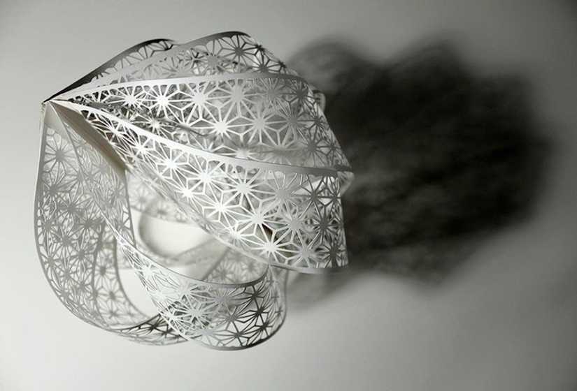 Openwork paper sculptures by Christina Kim