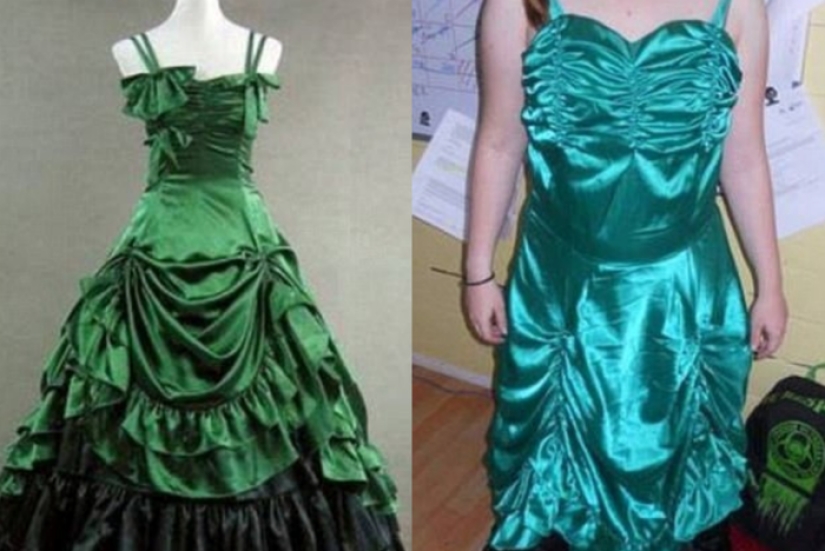 Ordering a prom dress online: expectation and reality