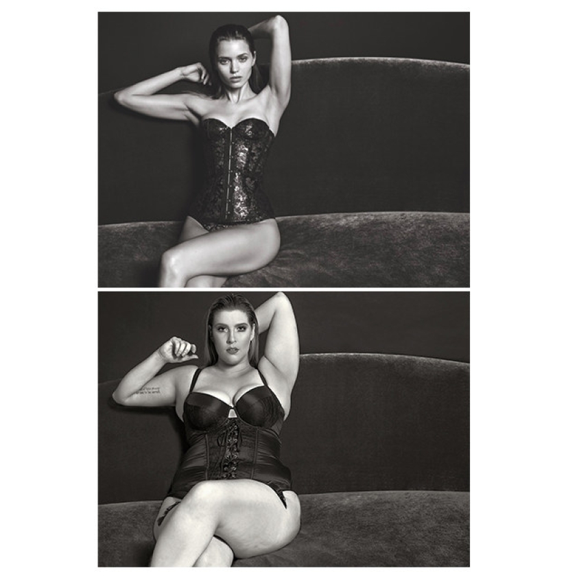 Ordinary women with curvy shapes have recreated fashion advertising, and that's fine