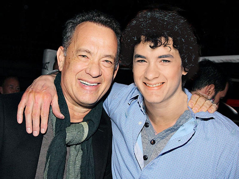 Oscar nominees with them when they were young