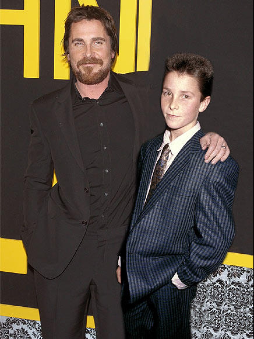 Oscar nominees with them when they were young