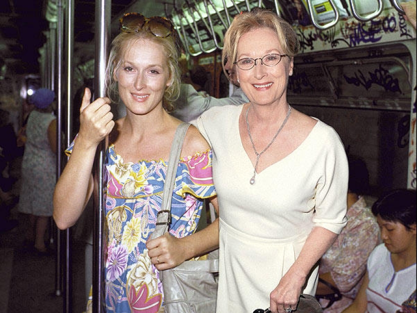 Oscar nominees with them when they were young
