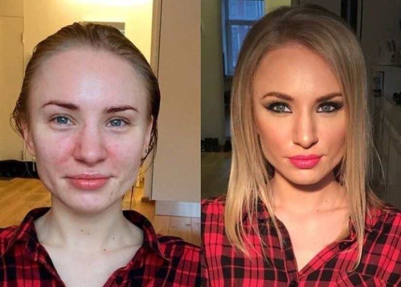 Otra cara: con la ayuda del maquillaje, un maquillador convierte hábilmente a las chicas comunes en verdaderas bellezas