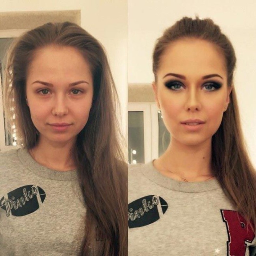 Otra cara: con la ayuda del maquillaje, un maquillador convierte hábilmente a las chicas comunes en verdaderas bellezas