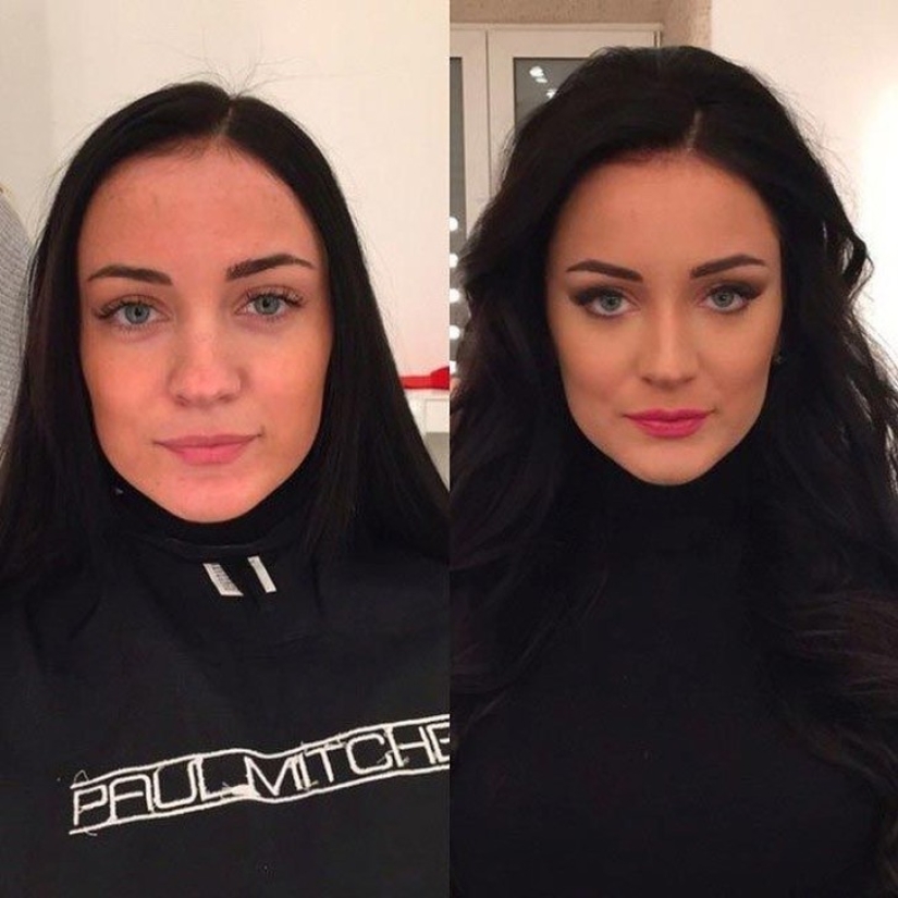 Otra cara: con la ayuda del maquillaje, un maquillador convierte hábilmente a las chicas comunes en verdaderas bellezas