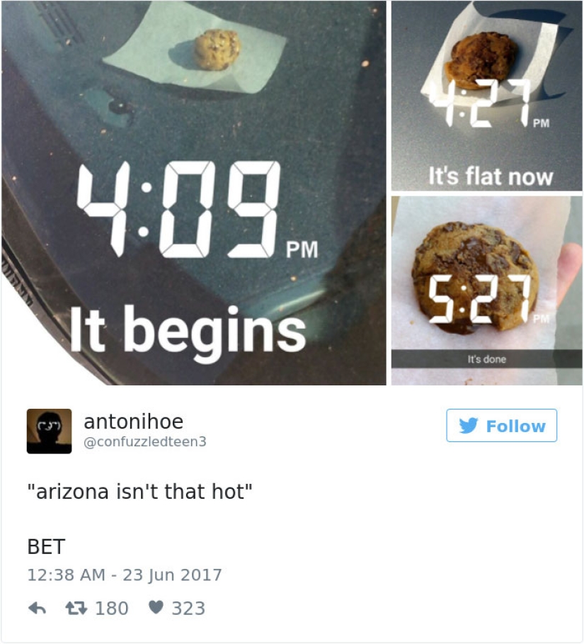 Our summer has gone to Arizona: Americans post photos of how everything melts around