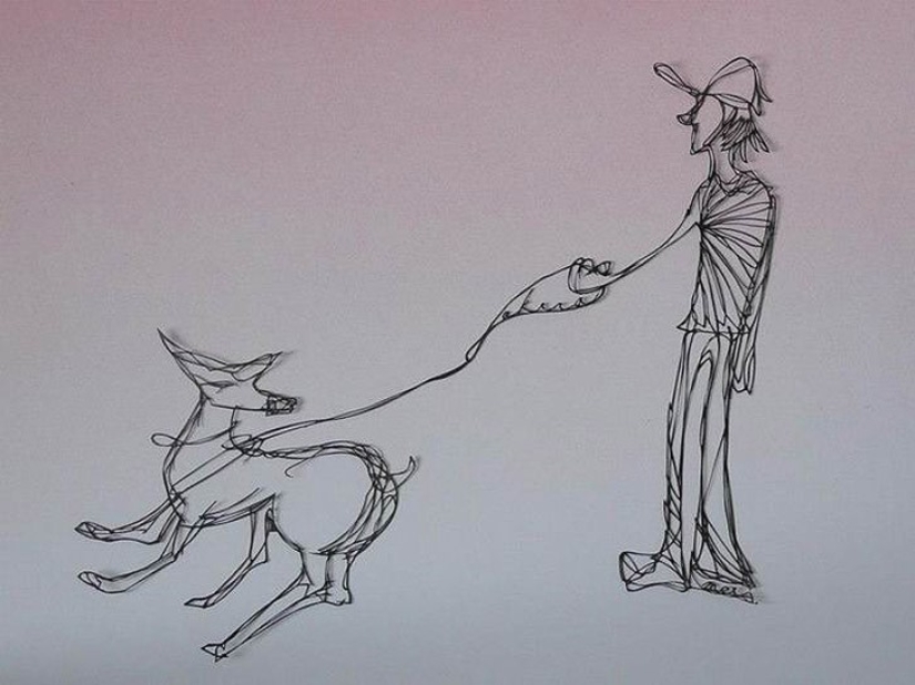 Paper carving by Japanese craftsman Akira Nagaya Paper carving by Japanese craftsman Akira Nagaya