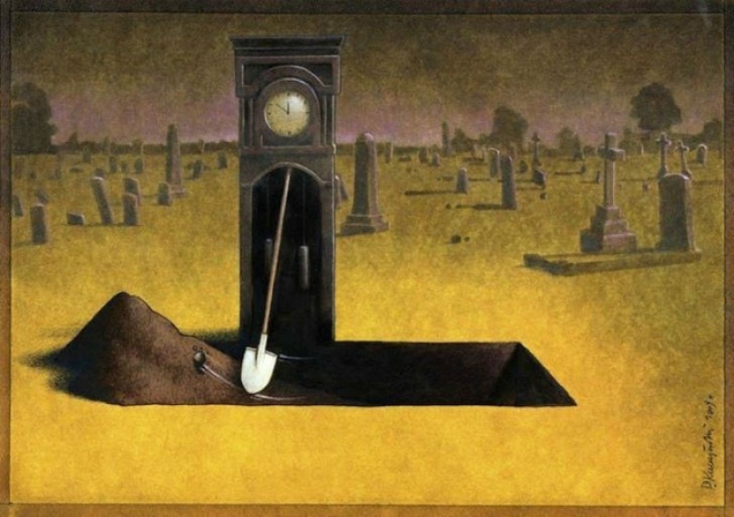 Parece que nuestro mundo se ha vuelto loco: 22 caricaturas cáusticas de Pavel Kuchinsky