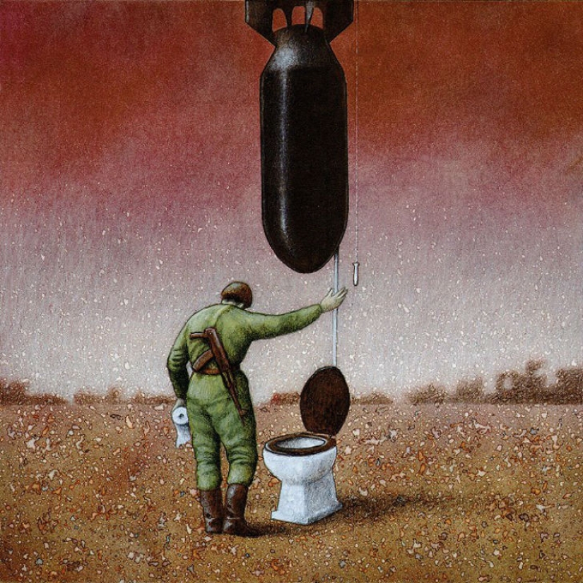 Parece que nuestro mundo se ha vuelto loco: 22 caricaturas cáusticas de Pavel Kuchinsky