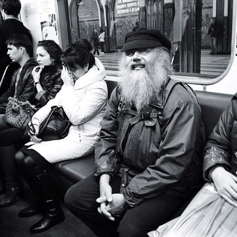 "Pasajeros interesantes" del metro de Moscú "Pasajeros interesantes" del metro de Moscú
