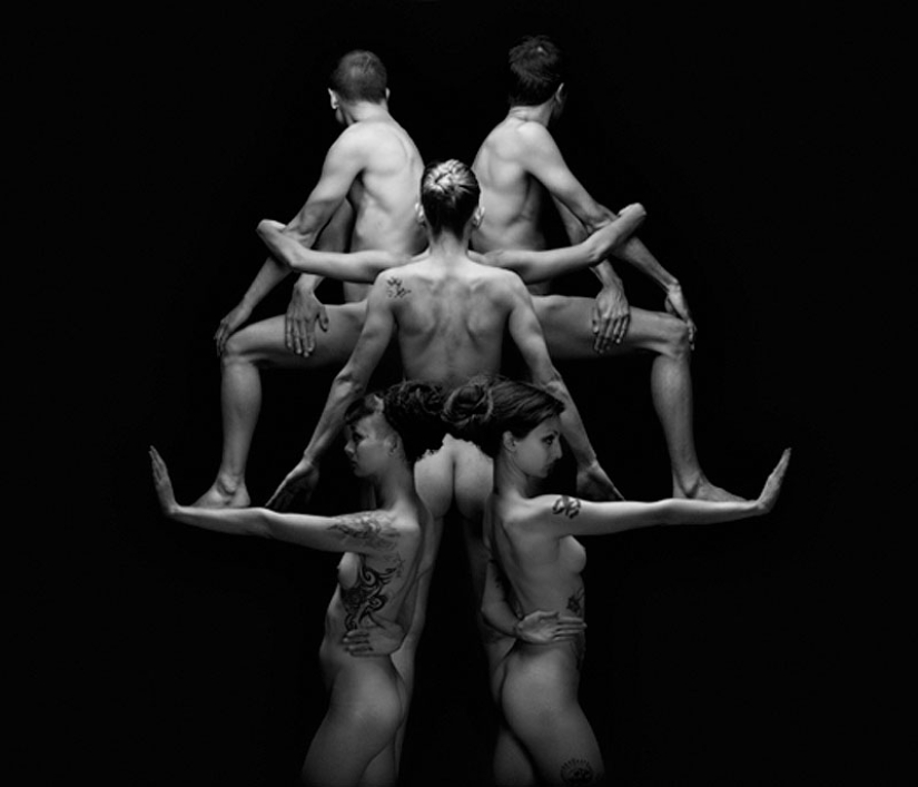 Patrones de borrado de personas desnudas por Olivier Valsecchi